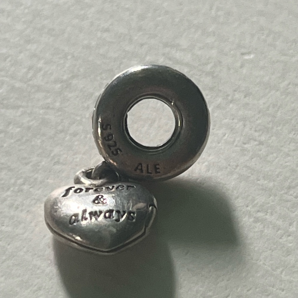 Pandora Silver Heart Charm Bracelet